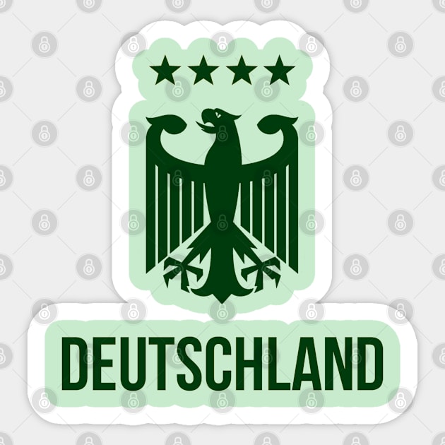 Deutschland Green Sticker by VRedBaller